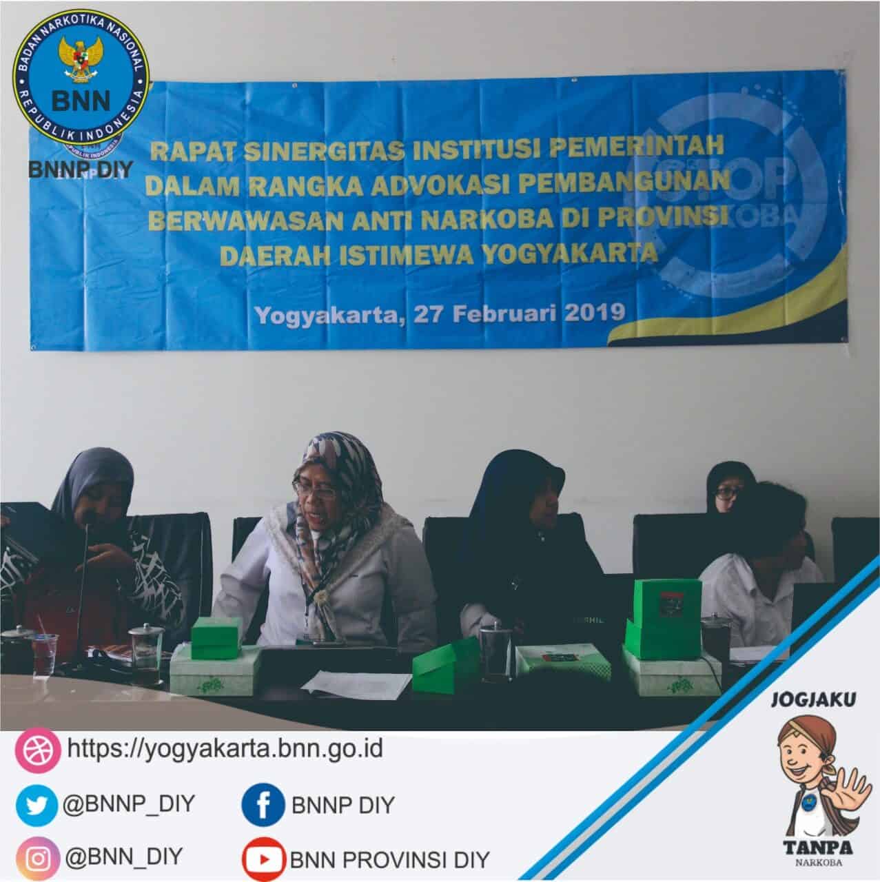 Rapat Sinergitas Institusi Pemerintah Dalam Rangka Advokasi Pembangunan Berwawasan Narkoba