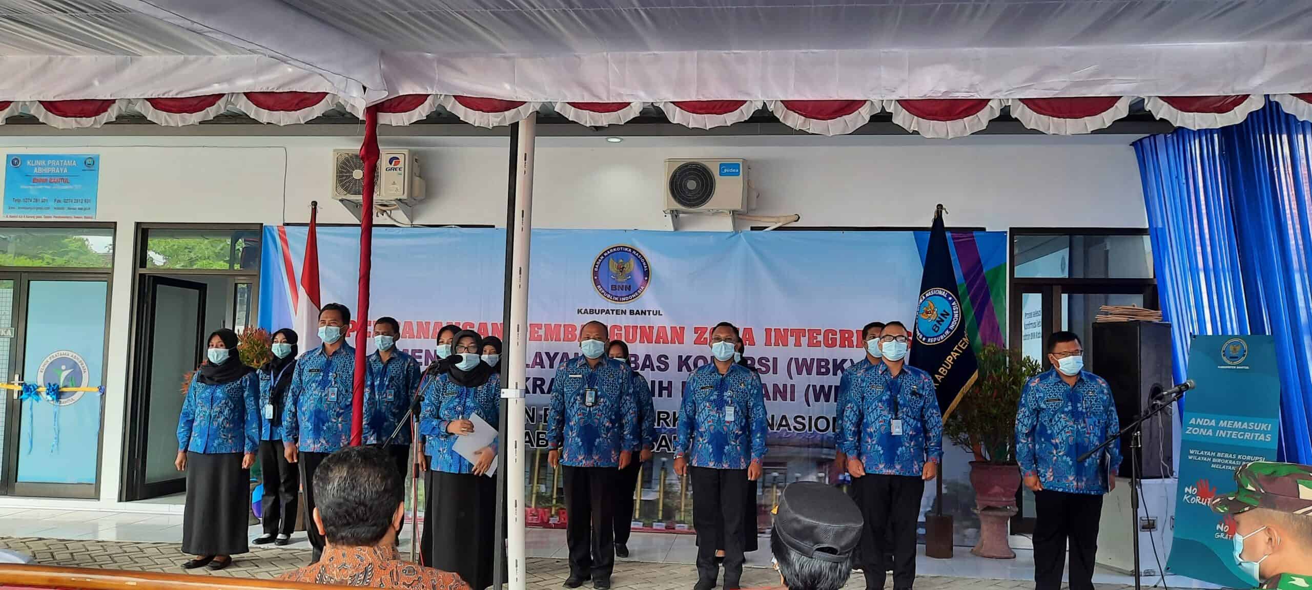 Pencanangan Pembangunan Zona Integritas BNNK Bantul