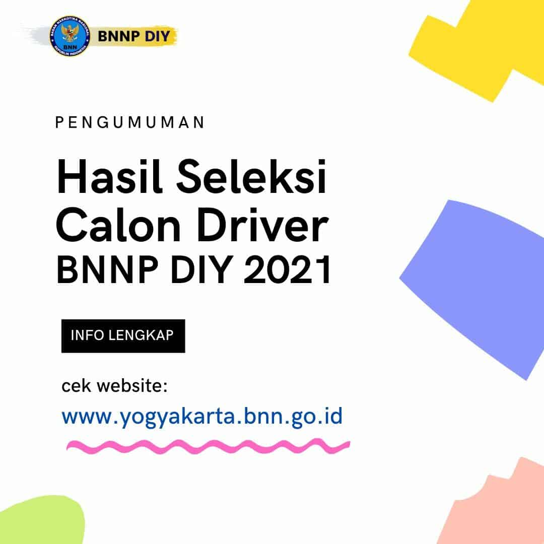 Pengumuman Hasil Seleksi Calon Driver