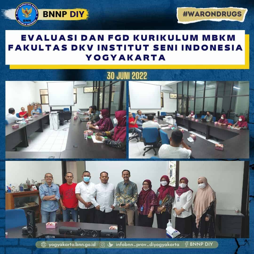 BNNP DIY Hadiri Evaluasi dan FGD kurikulum MBKM Institut Seni Indonesia (ISI) Yogyakarta BNNP DIY Hadiri Evaluasi dan FGD kurikulum MBKM Institut Seni Indonesia (ISI) Yogyakarta