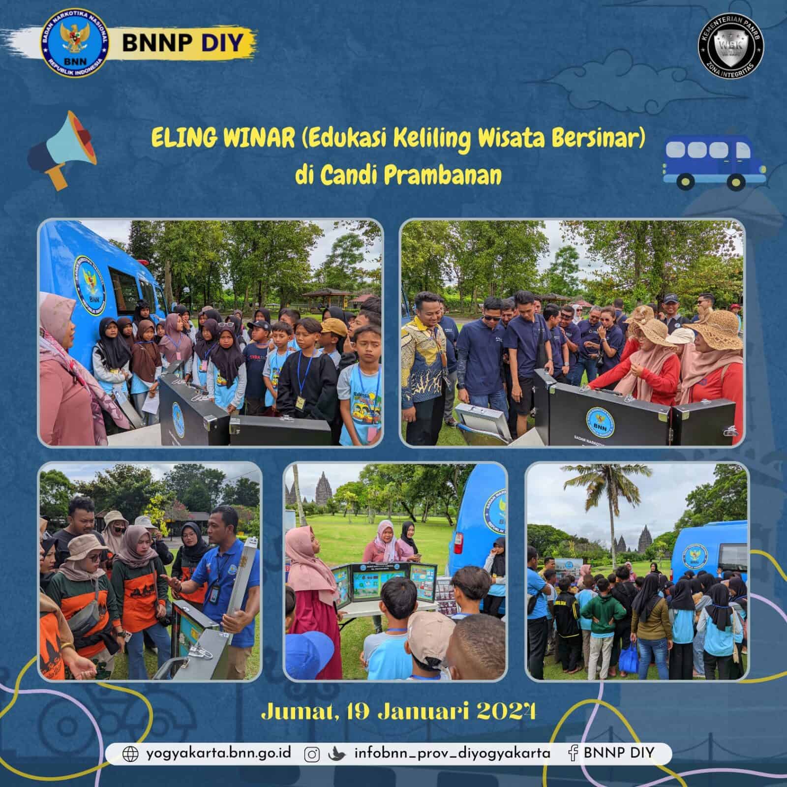 ELING WINAR (Edukasi Keliling Wisata Bersinar ) di Candi Prambanan, Yogyakarta ELING WINAR (Edukasi Keliling Wisata Bersinar ) di Candi Prambanan, Yogyakarta