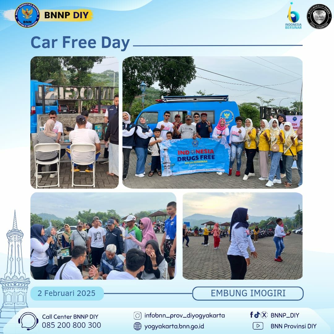 Kampanye Indonesia Bersinar: BNNP DIY Gelar Edukasi P4GN di Embung Imogiri #Kampanye Indonesia Bersinar: BNNP DIY Gelar Edukasi P4GN di Embung Imogiri